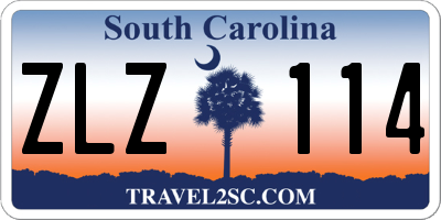 SC license plate ZLZ114