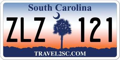 SC license plate ZLZ121