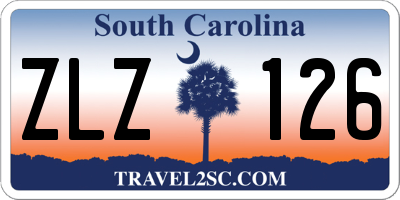 SC license plate ZLZ126