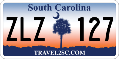 SC license plate ZLZ127