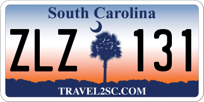 SC license plate ZLZ131