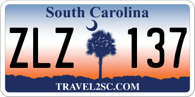 SC license plate ZLZ137