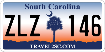 SC license plate ZLZ146