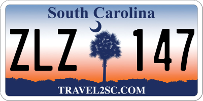SC license plate ZLZ147
