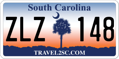 SC license plate ZLZ148