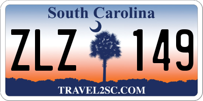 SC license plate ZLZ149