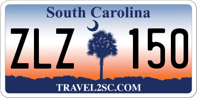 SC license plate ZLZ150