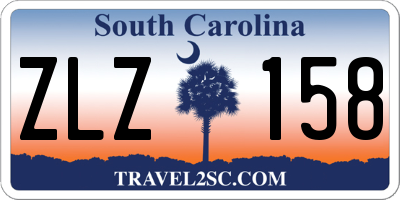 SC license plate ZLZ158