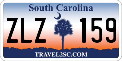 SC license plate ZLZ159