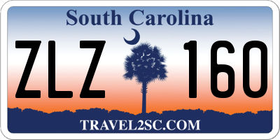 SC license plate ZLZ160