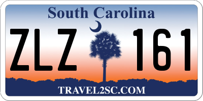 SC license plate ZLZ161