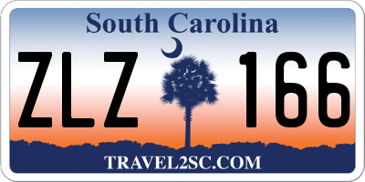 SC license plate ZLZ166