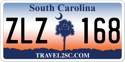 SC license plate ZLZ168