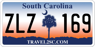 SC license plate ZLZ169