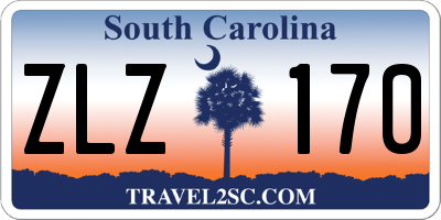 SC license plate ZLZ170