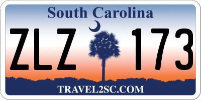 SC license plate ZLZ173