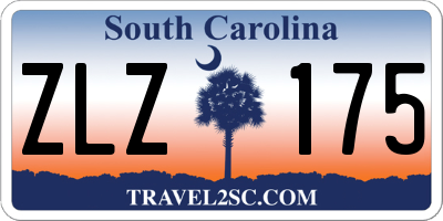 SC license plate ZLZ175