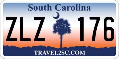 SC license plate ZLZ176