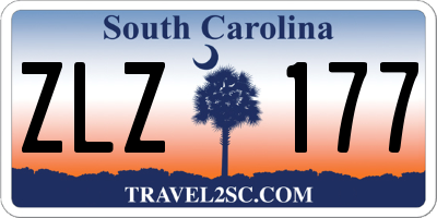 SC license plate ZLZ177