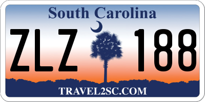SC license plate ZLZ188