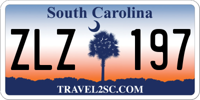 SC license plate ZLZ197