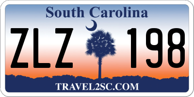 SC license plate ZLZ198