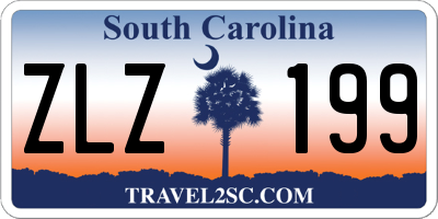 SC license plate ZLZ199