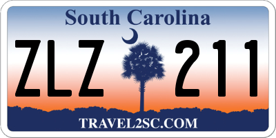 SC license plate ZLZ211