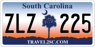 SC license plate ZLZ225