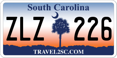 SC license plate ZLZ226