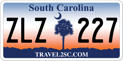 SC license plate ZLZ227
