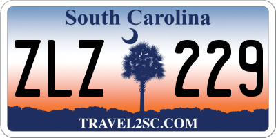 SC license plate ZLZ229