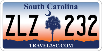 SC license plate ZLZ232