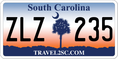 SC license plate ZLZ235