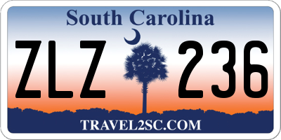 SC license plate ZLZ236