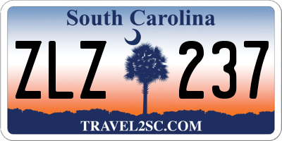 SC license plate ZLZ237
