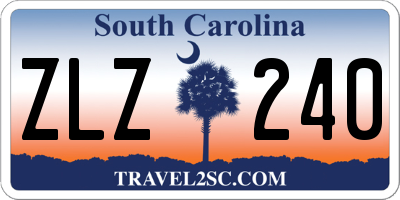 SC license plate ZLZ240