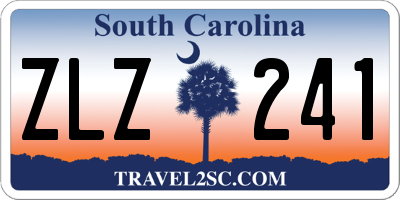 SC license plate ZLZ241