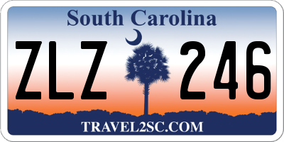 SC license plate ZLZ246