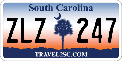 SC license plate ZLZ247