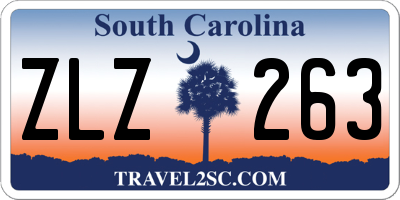SC license plate ZLZ263
