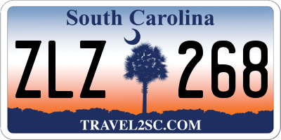 SC license plate ZLZ268