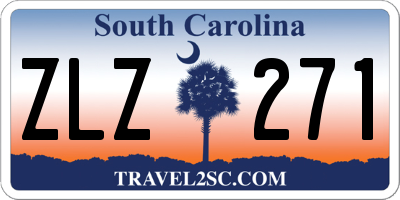SC license plate ZLZ271