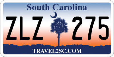 SC license plate ZLZ275