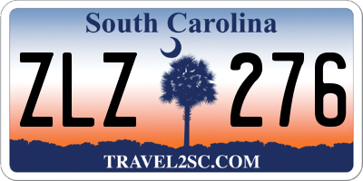 SC license plate ZLZ276