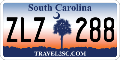 SC license plate ZLZ288