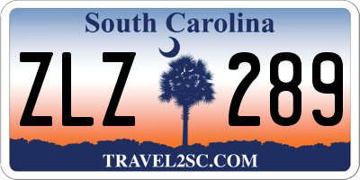 SC license plate ZLZ289