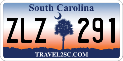 SC license plate ZLZ291