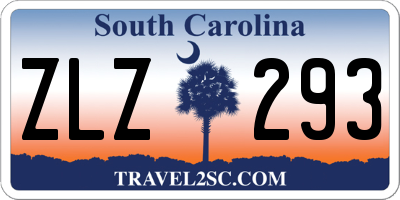 SC license plate ZLZ293