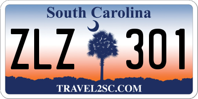 SC license plate ZLZ301